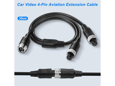 M12 4Pin Aviation Extension Cable Adapter 1 Male to 2 Female Aviation Y Splitter Converter