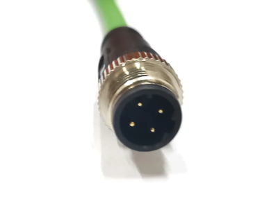M12 4pin D-Coded Connector to RJ45 Female Waterproof IP67 Industrial Ethernet Cable Connector