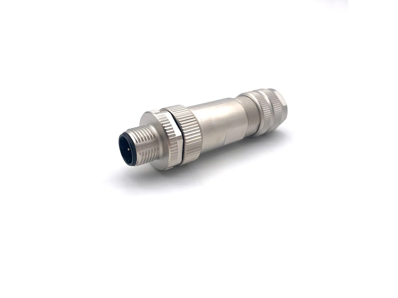 Svlec IP67 Metal Shielded M12 4 Pin Straight Connector with Screw Locking for Shipboard Aviation Vehicle