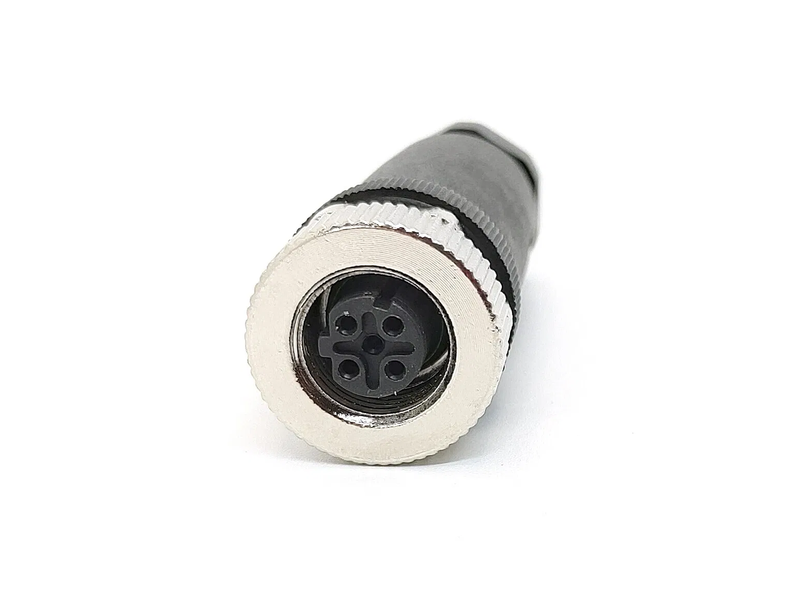 Svlec Replacement of Murr M12 Connector Male 4pin D Code Straight Connector CNC Screw