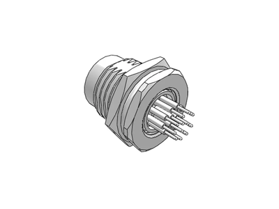 UL TUV Customized High Current 4 Pin 6 Pin 8 Pin M12 Plate Contact Circular Connector